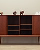 komody i szafki Highboard tekowy, duński design, lata 70, produkcja: Omann Jun 1