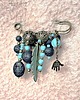 broszki Broszka boho z turkusem na agrafie niezwykła miły prezent handmade 2