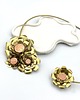 kolie Kwietny Naszyjnik- Mosiężna Kolia Handmade 4