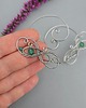nausznice Nausznice  zielony agat wire wrapping zausznice 4