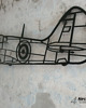 Ozdoby na ścianę Myśliwiec Spitfire metalowa ozdoba na ścianę 3D 2