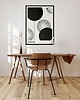 plakaty Plakat abstrakcyjny, abstrakcja, geometria - Balony B&W 2