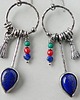 kolczyki srebrne Kolczyki srebrne -lapis lazuli-koła- 5