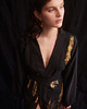 bluzki kimonowe damskie FERN GOLDEN BLACK - kimono ręcznie zdobione 2
