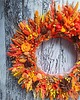 wianki Wianek jesienny pomarańczowy,  autumn wreath, wieniec z suszu, 45 cm 1
