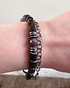 bransoletki wire wrapping bursztyn rubin srebrna bransoleta 3
