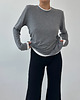 bluzki z długim rękawem damskie Sweater Touch grey 9