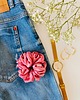 gumki do włosów Gumka jedwabna, scrunchie, frotka strawberry pink MAXI 4