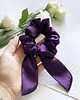 gumki do włosów Satynowa gumka do włosów scrunchie Bakłażan RÓŻNE MODELE 5