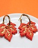 kolczyki z masy plastycznej JESIENIARA kolczyki liście 2
