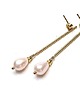 kolczyki pozłacane Kolczyki pozłacane Alloys Collection - Stick /light rose pearls/ 2