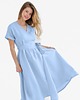 sukienki midi damskie Lniana Sukienka JASMINE BLUE SKY 1