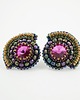 kolczyki swarovski Kolczyki Swarovski Wachlarze fuchsia 1