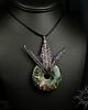 wisiory Metsan, wisior z fluorytem, beading 1