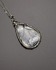 wisiory Wisiorek agat opal dendrytowy, wire wrapping stal chirurgiczna 1