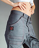 spodnie materiałowe damskie Spodnie Rockersy Szare 3