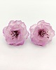 kolczyki z masy plastycznej Kolczyki sakura delikatne kwiaty półprzezroczyste handmade stal 1