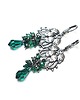 kolczyki wire wrapping Zielone pnącze  vol. 12  kolczyki 1