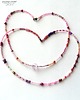 naszyjniki - inne Boho minimalistycznie na różowo dwa naszyjniki handmade pink seed beads 2