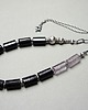 korale Black and lavender - naszyjnik 2