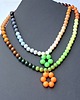 korale Naszyjniki w stylu Boho bajecznie kolorowy Optymistyczny prezent  handmade 7