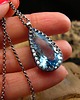 wisiory Naszyjnik Amulet Mocy - Topaz Swiss Blue Srebro 2