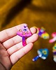 przypinki Komplet przypinek z grzybkami fantasy i ćmą 3