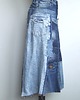 spódnice midi Patchworkowa spódnica jeans r.40 2