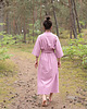 sukienki midi damskie Sukienka Kimonowa Dusty Pink 1