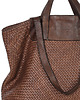 torby na ramię Torba damska pleciona shopper & shoulder leather bag-brąz 3