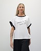 t-shirt damskie Bawełniany bezrękawnik z nadrukiem - Be happy 3