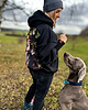 bluza z kapturem damska Bluza Psiarza na spacery outdoorowa softshell 3