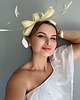 fascynatory Fascynator LA VIE pastelowy żółty -maślany /oraz inne kolory 2