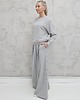 komplety damskie Sarai wygodny komplet bluza i szerokie spodnie z zakładkami glacier gray 2