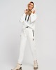 spodnie dresowe damskie MAJA - białe spodnie dresowe 2