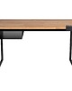 biurka Biurko industrialne loft stal drewno Fiemme czarne 120cm x 50cm dąb 6