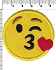 naszywki na ubrania Naszywka termo przylepna Emoji - całus z sercem 1