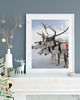 plakaty PLAKAT skandynawski renifery zimowy 3