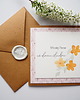 kartki scrapbooking Kartka na ślub Pomarańczowe Kwiaty 1