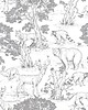 naklejki ścienne do pokoju dziecka Animals White Tapeta 3