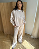 bluza bez kaptura damska Bluza Bomber caffe latte na zamek 8