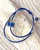 bransoletki z żywicy BRANSOLETKA SKÓRA I LAPIS LAZULI  w żywicy UNIKAT 2
