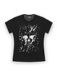 t-shirt damskie T-shirt damski czaszka czarny 2