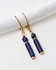 kolczyki z kamieniami Kolczyki pozłacane - Lapis Lazuli 3