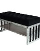 ławki Ławka Metalowa Loft Siedzisko Pikowane Czarny LPM-13 2