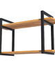 regały i półki Półka Wiszaca na Ściane 60 cm Loft Dąb Złoty Regał Nowoczesna 3
