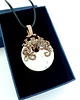 wisiory Wisiorek z howlitem  wire wrapping 1