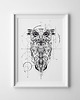 plakaty Sowa Harry'ego Pottera - plakat sowa geometria 3