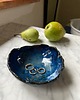pojemniki na biżuterię Ceramiczna Miseczka Skorupka na Biżuterię Granatowa Cudo Oceanu 2