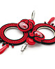 kolczyki soutache Czerwono - czarne kolczyki 4